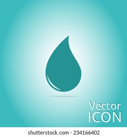 Drop icon. Flat design style. Made in vector illustration