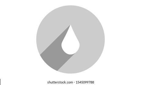 Drop icon. Flat icons vector design. Simple icons with shadows