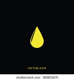 Drop icon. Flat illustration.