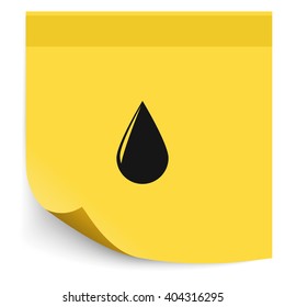 Drop icon. Flat illustration.