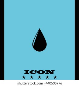 Drop icon. Flat illustration.
