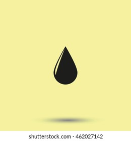 Drop icon. Flat illustration.