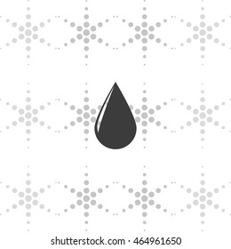 Drop icon. Flat illustration.