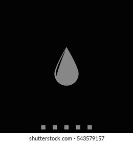 Drop icon. Flat illustration.