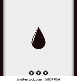Drop icon. Flat illustration.