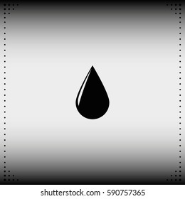 Drop icon. Flat illustration.