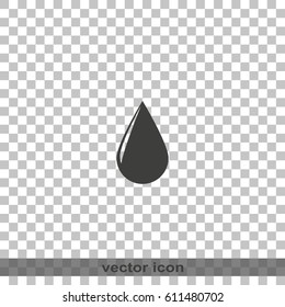 Drop icon. Flat illustration.