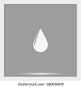 Drop icon. Flat illustration.