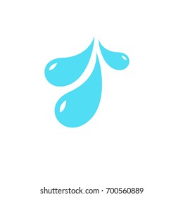 drop icon in flat style isolated vector illustration on white transparent background