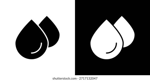Drop icon, glyph style icon for web site or mobile app