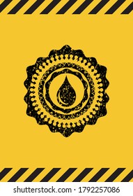 emblema del signo de advertencia de la barra de herramientas. Ilustración vectorial. Detallado. 