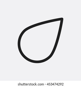 Drop icon illustration isolated vector sign symbol
