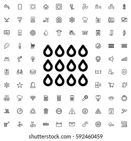 drop icon illustration isolated vector sign symbol. Smart home icons vector set.