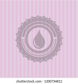 drop icon inside badge with pink background