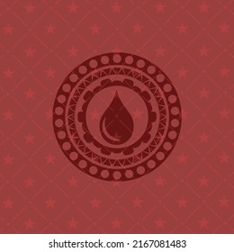 icono de colocación dentro de la placa con fondo rojo. 