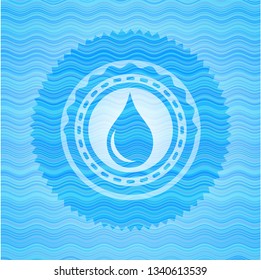 drop icon inside light blue water emblem.