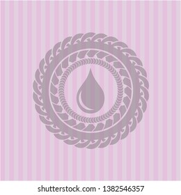 drop icon inside pink icon or emblem