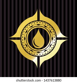 drop icon inside shiny badge