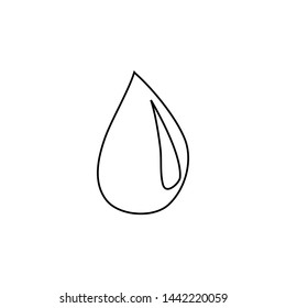 Drop icon. Isolated design symbol
