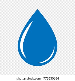 Drop icon isolated on transparent background