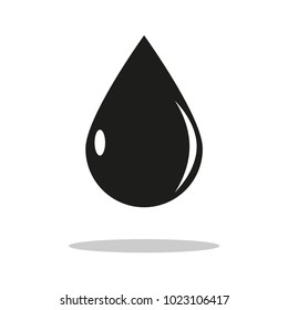 A drop. Icon. Isolated on white background. An object. For your design.