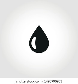  Drop Icon Isolated on White Background
