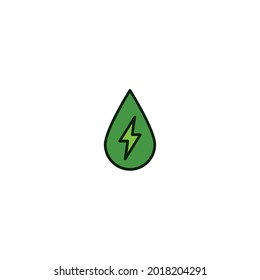 drop Icon Isolated On White Background
