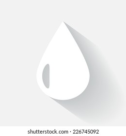 Drop icon isolated on white background