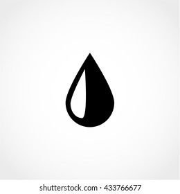 drop Icon Isolated on White Background