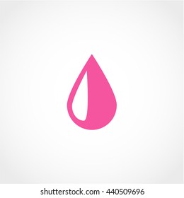 drop Icon Isolated on White Background