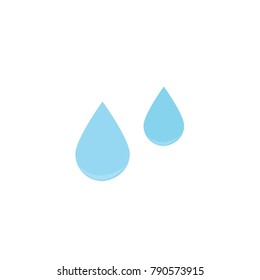 Drop icon isolated vector illustration on white transparent background