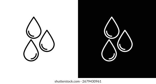 Drop icon line for web, mobile and infographics.
