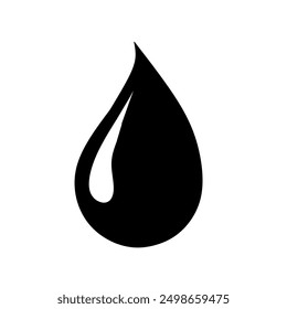 Drop icon, logo isolated on white background