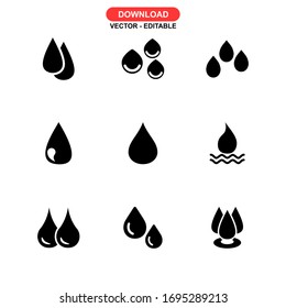 drop icon or logo isolated sign symbol vector illustration - Collection of high quality black style vector icons
