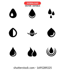 drop icon or logo isolated sign symbol vector illustration - Collection of high quality black style vector icons
