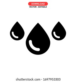 drop icon or logo isolated sign symbol vector illustration - high quality black style vector icons

