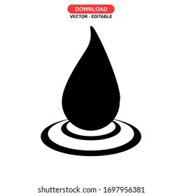 drop icon or logo isolated sign symbol vector illustration - high quality black style vector icons
