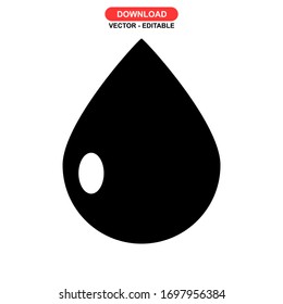 drop icon or logo isolated sign symbol vector illustration - high quality black style vector icons
