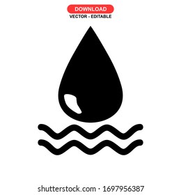 drop icon or logo isolated sign symbol vector illustration - high quality black style vector icons
