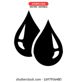 drop icon or logo isolated sign symbol vector illustration - high quality black style vector icons

