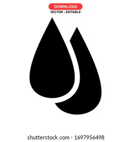 drop icon or logo isolated sign symbol vector illustration - high quality black style vector icons
