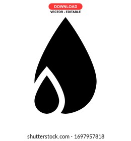 drop icon or logo isolated sign symbol vector illustration - high quality black style vector icons
