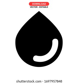 drop icon or logo isolated sign symbol vector illustration - high quality black style vector icons

