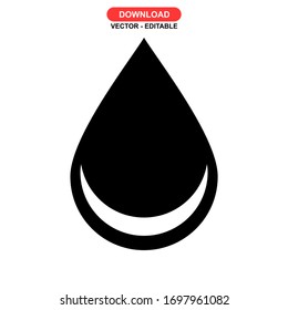 drop icon or logo isolated sign symbol vector illustration - high quality black style vector icons
