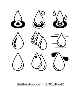 Drop icon or logo isolated sign symbol vector illustration - Collection of high quality black style vector icons
