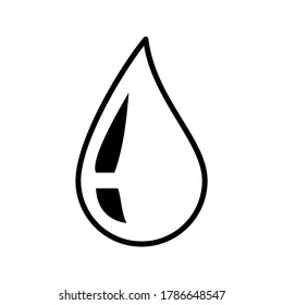 Drop icon or logo isolated sign symbol vector illustration - high quality black style vector icons

