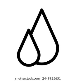 Drop-Symbol oder Logo Isolated Sign Symbol Vektorillustration - Hochwertige schwarze Stil Vektor-Symbole
