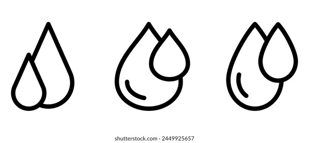 Drop-Symbol oder Logo Isolated Sign Symbol Vektorillustration - Hochwertige schwarze Stil Vektor-Symbole
