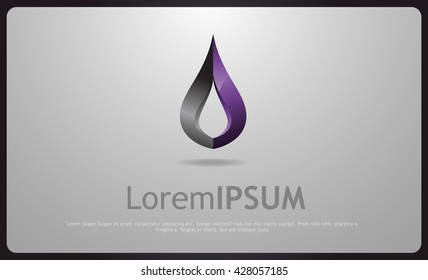 Drop icon Logo,Vector design