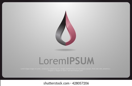 Drop icon Logo,Vector design